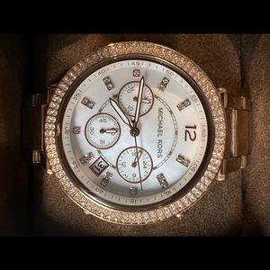 Michael Kors rose gold watch! HARDLY WORN
